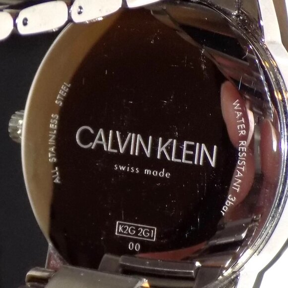 Calvin Klein Completion Men's Swiss Date Watch KAM211C1 Manual Tag Links Case - Picture 3 of 12